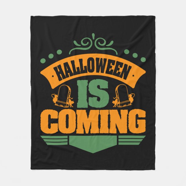 Halloween kommt fleecedecke (Vorderseite)