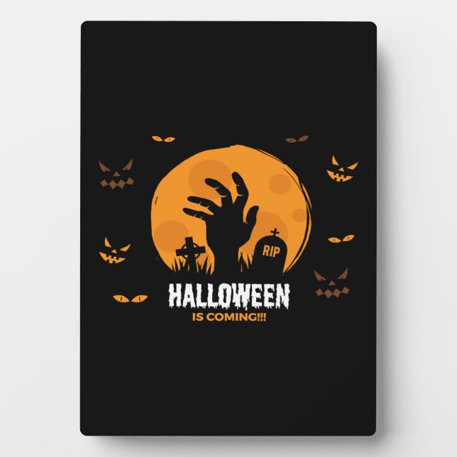 Halloween kommt fotoplatte (Vorderseite)