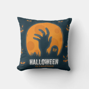 Halloween kommt mit Beängstigenden Pumpkins Kissen