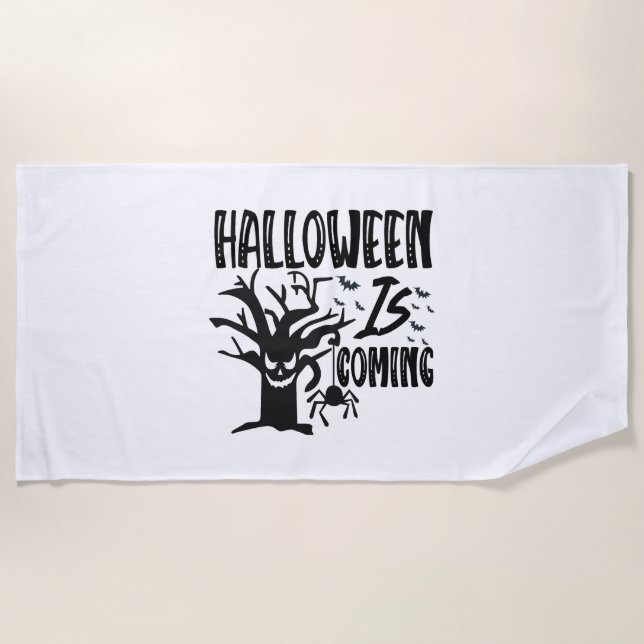 Halloween kommt strandtuch (Vorderseite)