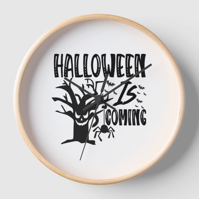 Halloween kommt uhr (Vorderseite)