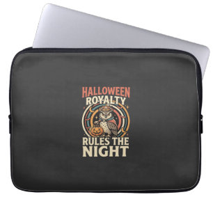 Halloween Königliche Retro Eule Laptopschutzhülle