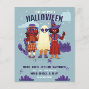 Halloween-Kostenparty, Halloween-Nacht  Flyer