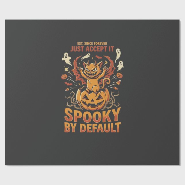 Halloween-Kostenum Chaos Geschenkpapier (Flach)