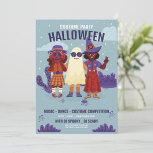 Halloween-Kostenüm-Party, Halloween-Nacht  Einladung
