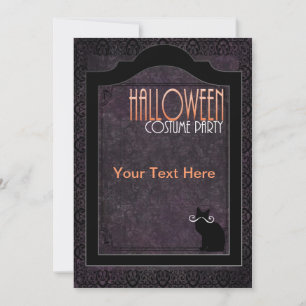 Halloween-Kostenümfest-Einladung Einladung