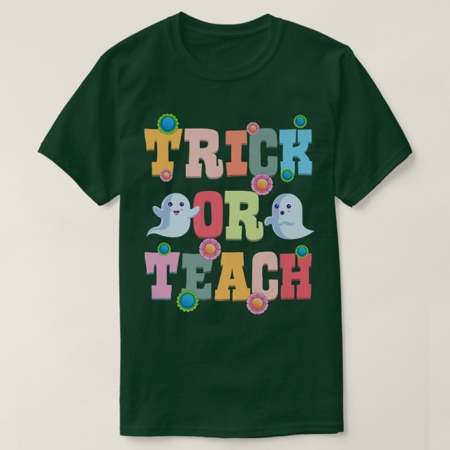 Halloween-Kostüm 330: Funny Trick oder Lehrer T-Shirt (Design vorne)