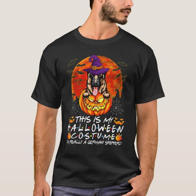 Halloween-Kostüm bin ich wirklich ein deutscher Sc T-Shirt (Vorderseite)