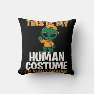 Halloween-Kostüm Das ist mein menschliches Kostüm, Kissen