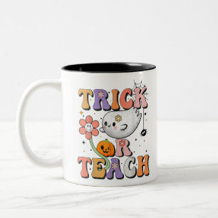 Halloween-Kostüm des Gastlehrers Zweifarbige Tasse