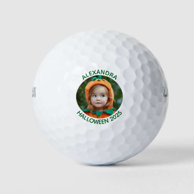 Halloween-Kostüm Familienfoto Golfball (Vorderseite)