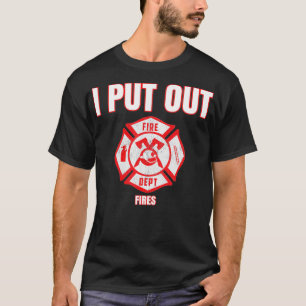 Halloween-Kostüm-Feuerwehrmann, den ich aussetze T-Shirt