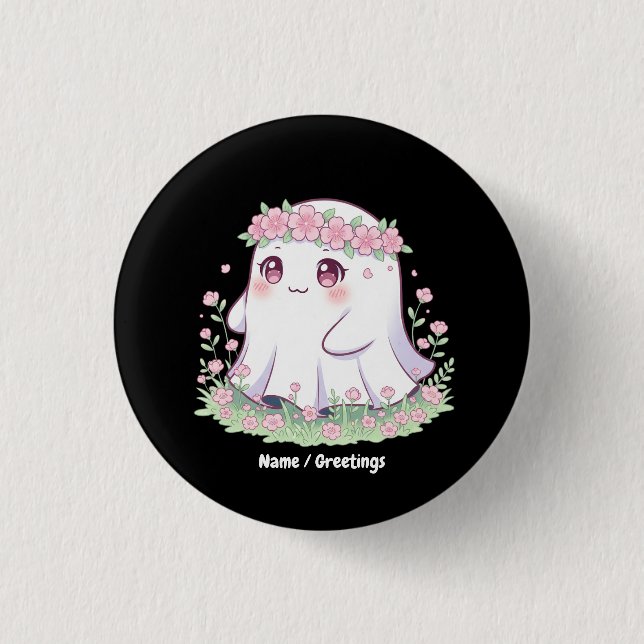 Halloween-Kostüm für Girls Frauen Button (Vorderseite)