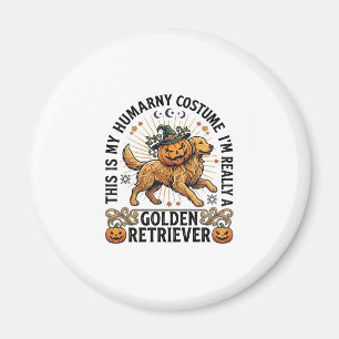 Halloween-Kostüm für Menschen Golden Retriever Kür Magnet