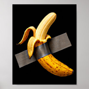 Halloween-Kostüm geschälte Banane lustig Duck Tape Poster