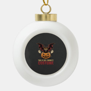 Halloween-Kostüm Monster-Kürbis Gothic-Vektor De Keramik Kugel-Ornament