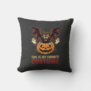Halloween-Kostüm Monster-Kürbis Gothic-Vektor De Kissen