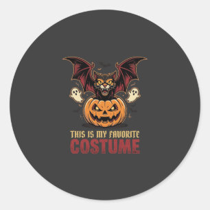 Halloween-Kostüm Monster-Kürbis Gothic-Vektor De Runder Aufkleber