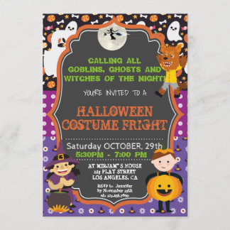 HALLOWEEN-KOSTÜM-PARTY EINLADUNG |KIDS HALLOWEEN
