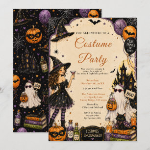Halloween-Kostüm-Party-Nacht Einladung