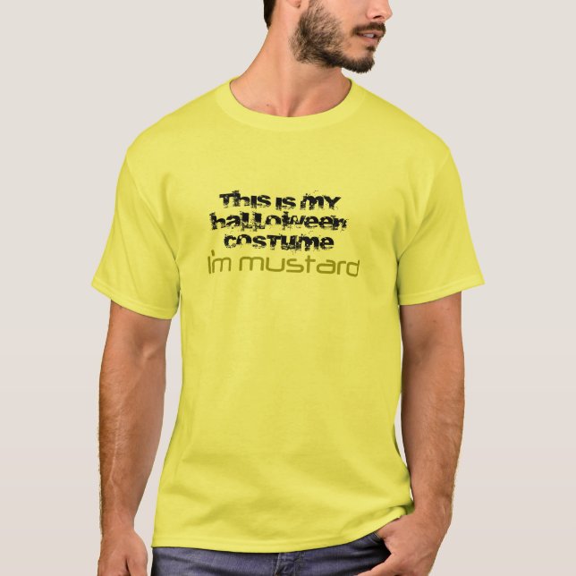Halloween-Kostüm - Senf T-Shirt (Vorderseite)