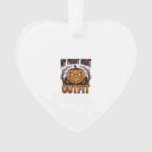 Halloween-Kostüm-Shirt Gruseliger Kürbis-Outfit_1 Ornament