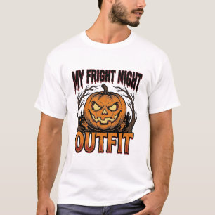 Halloween-Kostüm-Shirt Gruseliger Kürbis-Outfit_1 T-Shirt