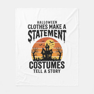 Halloween-Kostüm Statement Vintage-Shirt-Design_1 Fleecedecke