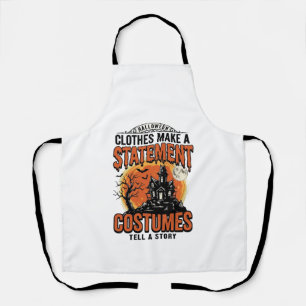Halloween-Kostüm Statement Vintage Vector Shirt_1 Schürze