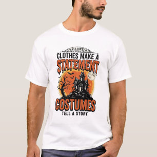 Halloween-Kostüm Statement Vintage Vector Shirt_1 T-Shirt