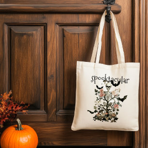 Halloween Kostüm und Cocktails Spuk Wald Tragetasche