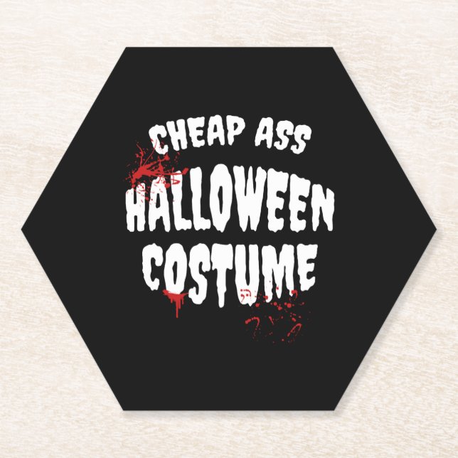 Halloween Kostüm Untersetzer (Vorderseite)