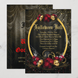 Halloween-Kostümball-Einladungen Einladung