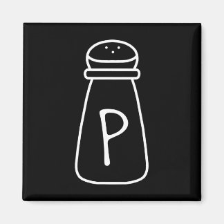 Halloween-Kostüme aus Salz und Pfeffer Magnet