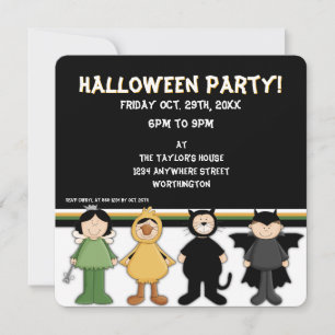 Halloween Kostüme Kid's Halloween-Party Einladung