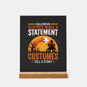 Halloween-Kostüme Statement Spukhaus-Design Acrylschild