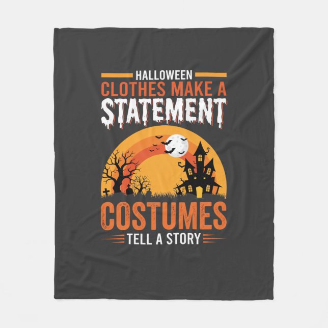 Halloween-Kostüme Statement Spukhaus-Design Fleecedecke (Vorderseite)
