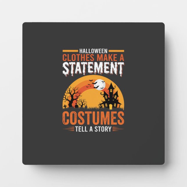 Halloween-Kostüme Statement Spukhaus-Design Fotoplatte (Vorderseite)