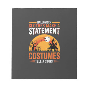 Halloween-Kostüme Statement Spukhaus-Design Notizblock