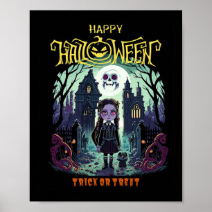 Halloween-Kostümoutfit für Kinder und Pa Poster