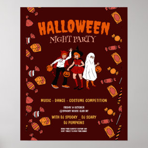 Halloween-Kostümparty, Halloween-Nacht  Poster