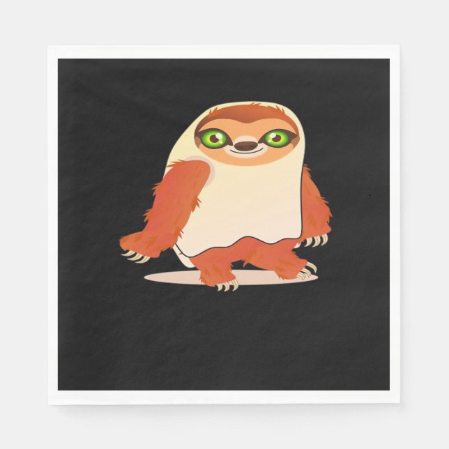 Halloween-Kostümsloth Oversifizierter T - Shirt Serviette (Vorderseite)