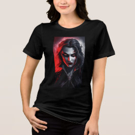 Halloween-Kostümvampir-Gothblut sind zum Kotzen Tri-Blend Shirt