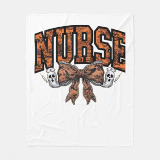 Halloween-Krankenschwester Coquette-Schleife Gruse Fleecedecke