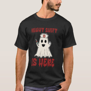 Halloween-Krankenschwester-Geist-Nachtschicht ist T-Shirt
