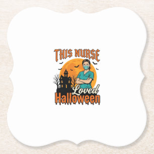 Halloween-Krankenschwester liebte Halloween Vintag Untersetzer