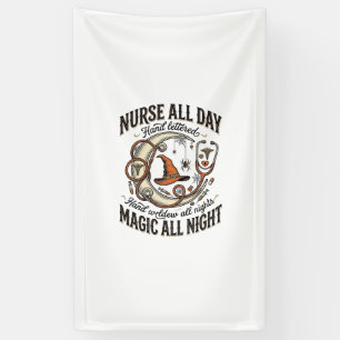 Halloween-Krankenschwester-Shirt Hexenmedizinische Banner