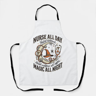 Halloween-Krankenschwester-Shirt Hexenmedizinische Schürze