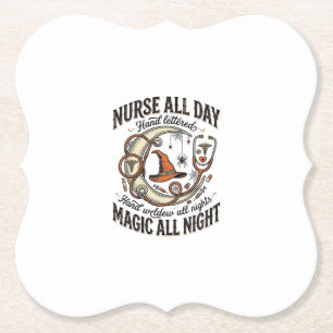 Halloween-Krankenschwester-Shirt Hexenmedizinische Untersetzer