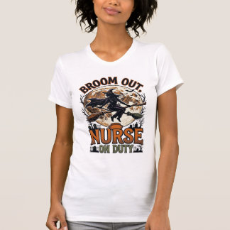 Halloween-Krankenschwester-Shirt Lustiges Hexenbes T-Shirt